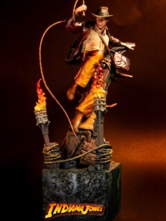 Made for a good friend of mine @like2likethings this resin model was originally designed by @sanix3d but due to printing errors I had to sculpt the tree, some of the pillar, and the base/logo. Makes with so many different materials (foam, clay, plastic, resin, etc). #miniaturepainting #diorama #indianajones #raidersofthelostark #templeofdoom #lastcrusade #adventure