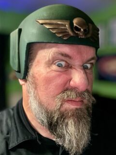 Kind of a different sort of project. #warhammer40k #astramilitarum Helmet look out for it on @ottosvideogamesandmore channel