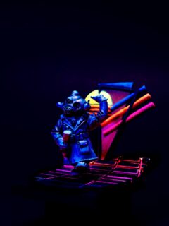 Just Dance. This #synthwave styled #kitbash was a fun use of fluorescent paint. #leaguesofvotann #danceclub #warhammerpainting
